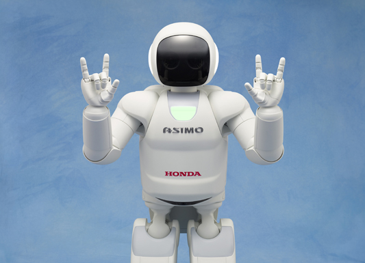 Front View Asimo Honda Humanoid robot