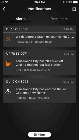 Honda Connect Safety and Security Feature - Auto Crash Notification