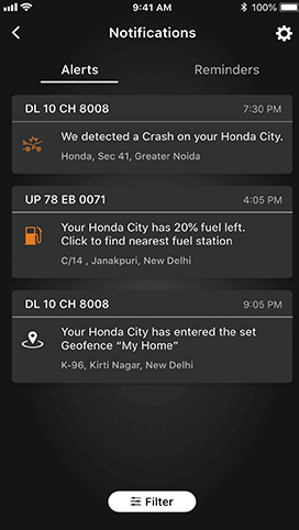 Honda Connect Safety and Security Feature - Auto Crash Notification