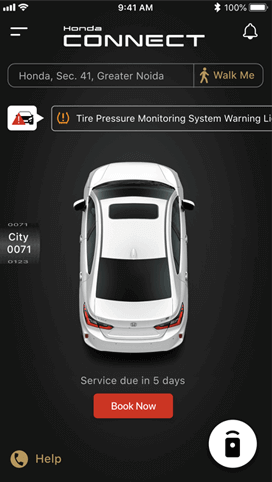 Honda Connect Peace of Mind Feature - Tire Deflation Alert
