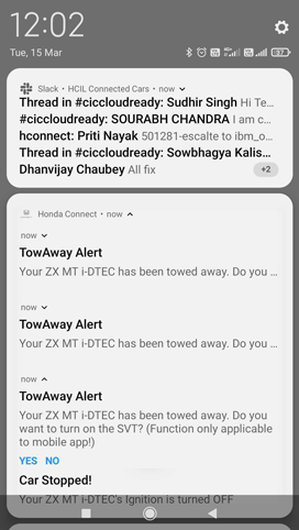 Honda Connect Peace of Mind Feature - Tow Away Alert