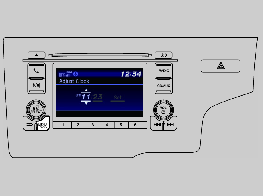 Honda Jazz Audio System Controls