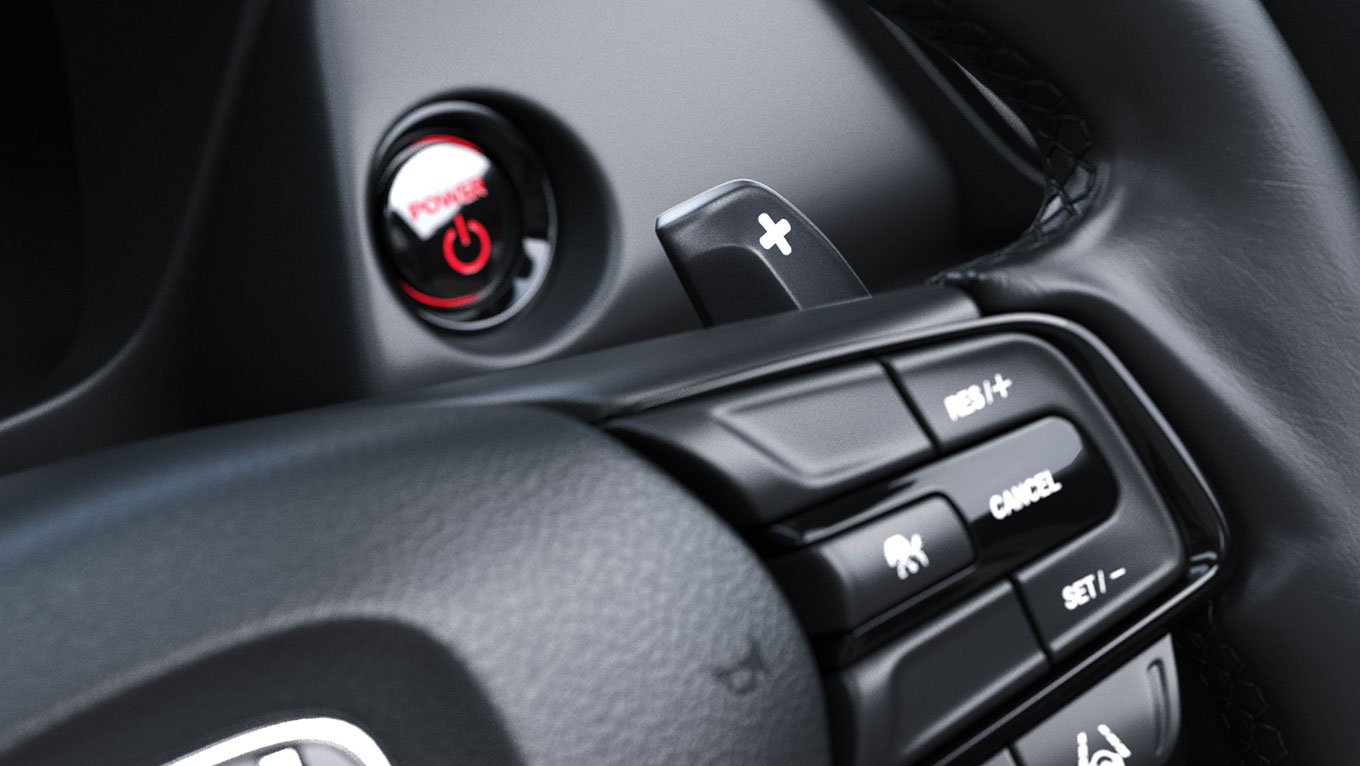 Sporty Paddle Shifter (CVT Only)